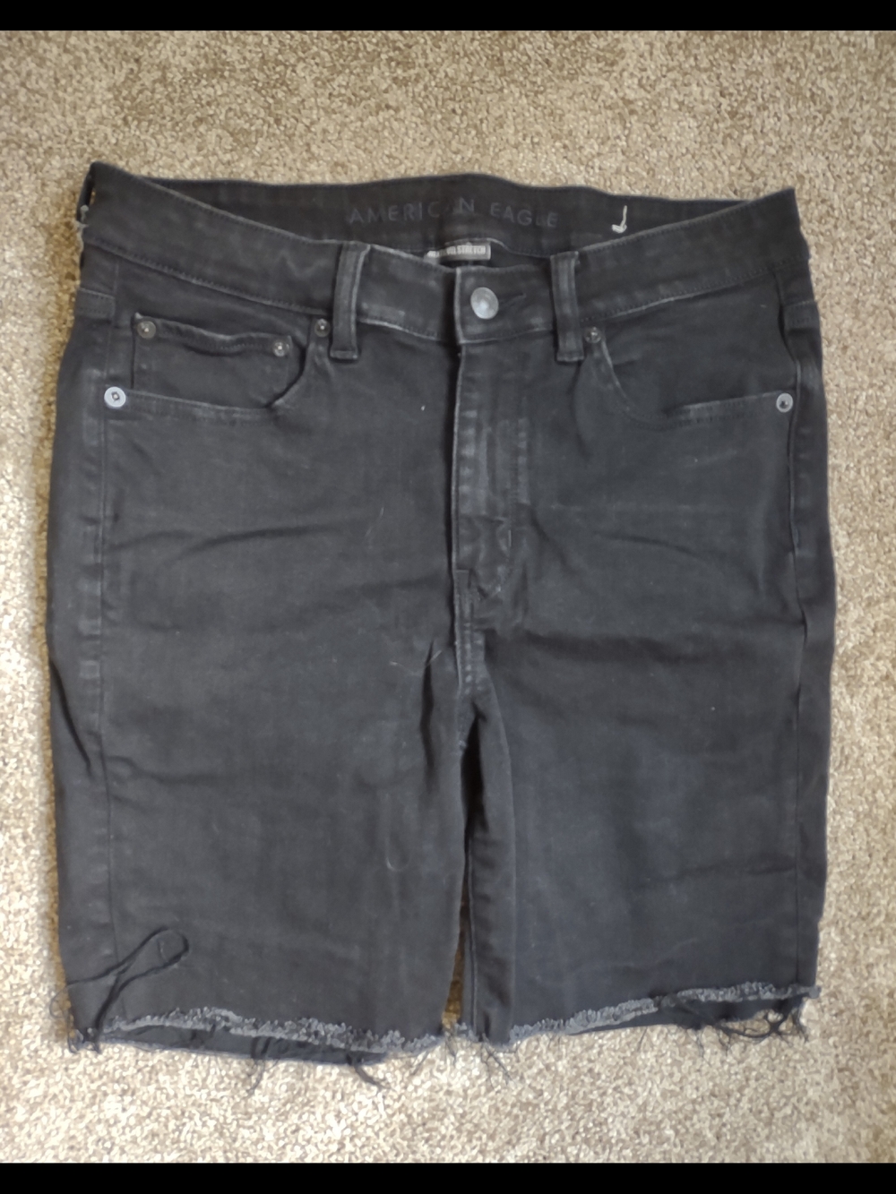 American Eagle Outfitters Women’s Black Denim Cutoff Shorts